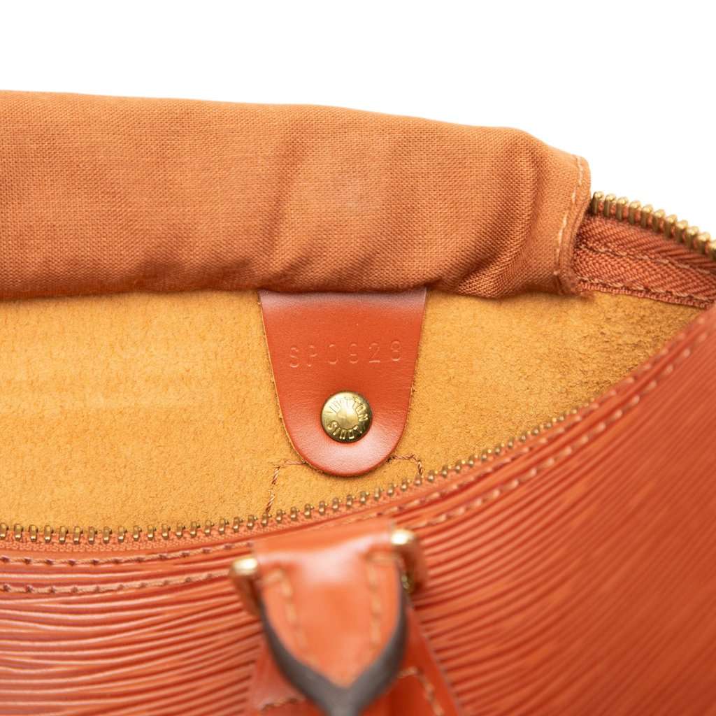 Louis Vuitton Epi Speedy 25 Brown Leather Very good - Box View