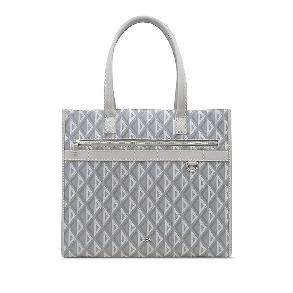 Dior Large CD Diamond Coated Canvas Safari Tote MultiColor Very good condition - Front View