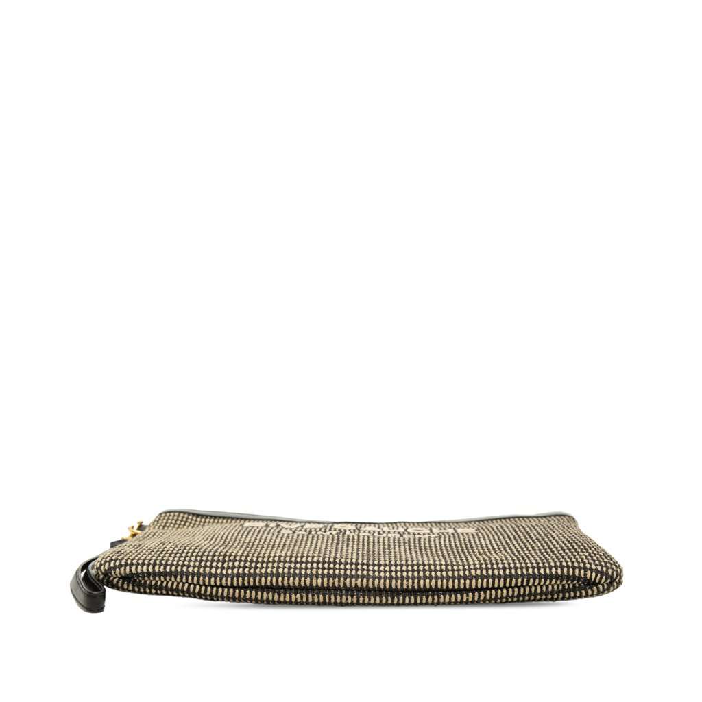 Saint Laurent Raffia Rive Gauche Clutch Beige Very good - Inside View