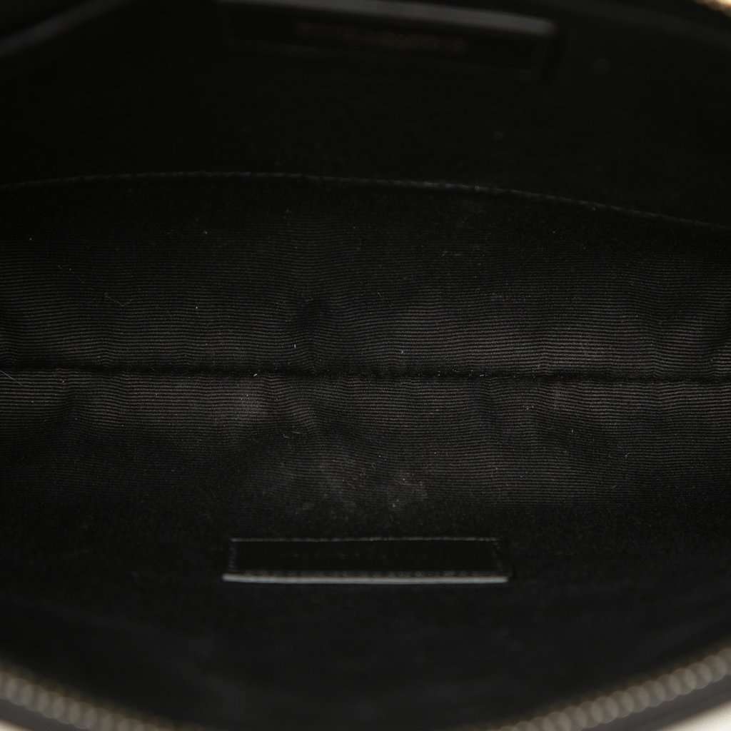 Saint Laurent Raffia Rive Gauche Clutch Beige Very good - Model View