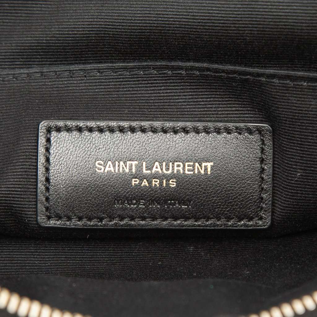 Saint Laurent Raffia Rive Gauche Clutch Beige Very good - Box View