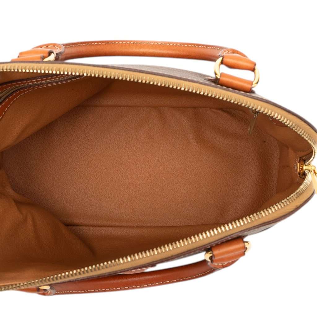 Celine Macadam Coated Canvas Dome Handbag Brown Very good condition - Model View