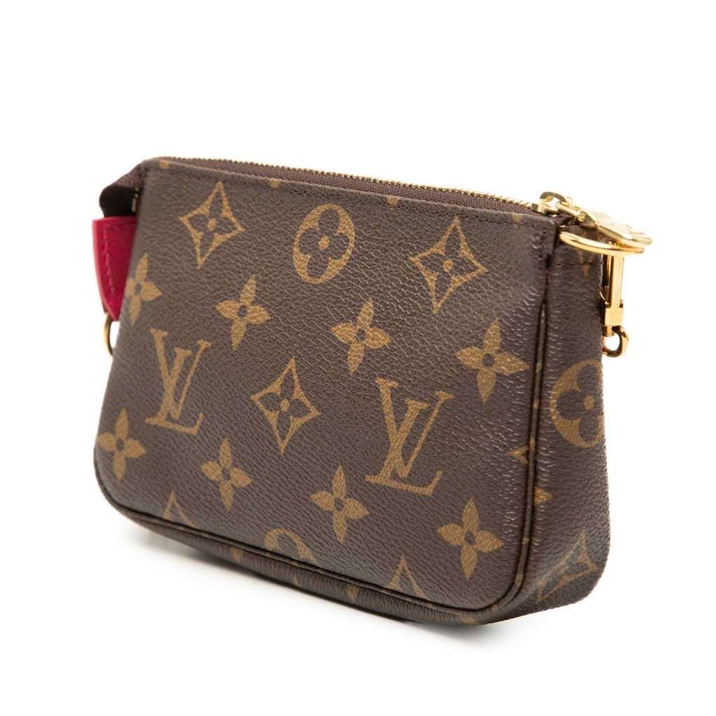 Louis Vuitton Monogram Giraffe Christmas Mini Pochette Accessoires Brown Very good condition - Back View