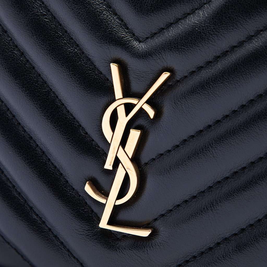 Saint Laurent Mini Matelasse Calfskin Monogram Lou Tassel Camera Bag Black Leather Very good - Box View