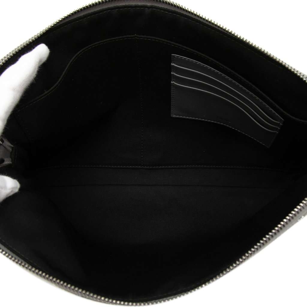 Dior Oblique Canvas A4 Zipped Pouch Grey Very good condition - Model View
