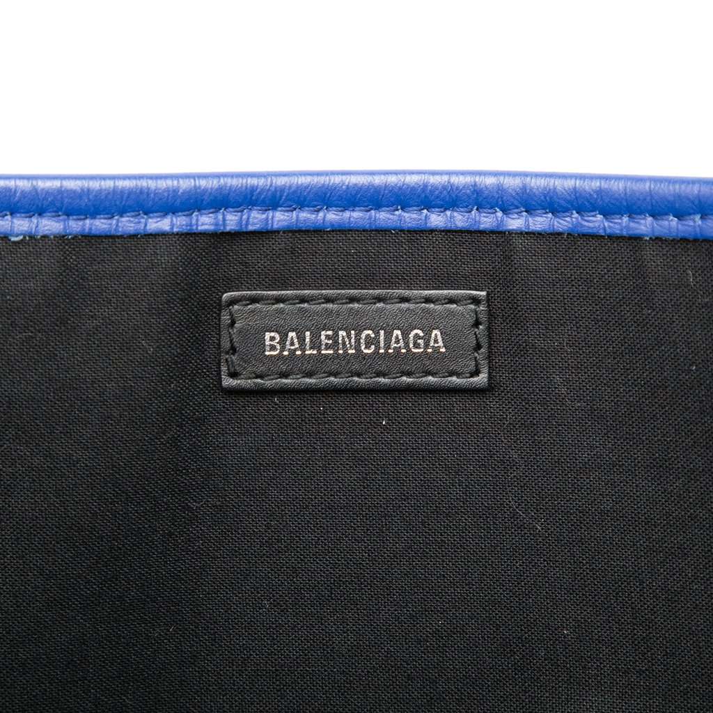 Balenciaga Canvas Navy Cabas S Tote White Very good condition - Box View