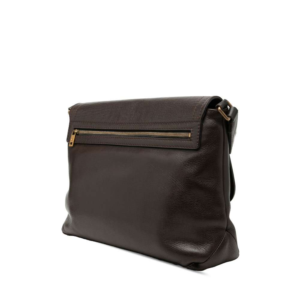 Louis Vuitton Utah Omaha Brown Leather Good condition - Back View