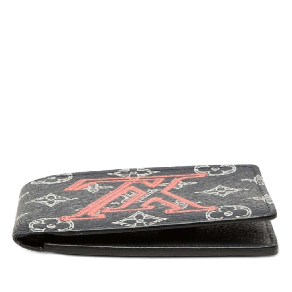 Louis Vuitton Monogram Ink Upside Down Apollo Multiple Wallet Black Very good condition - Inside View
