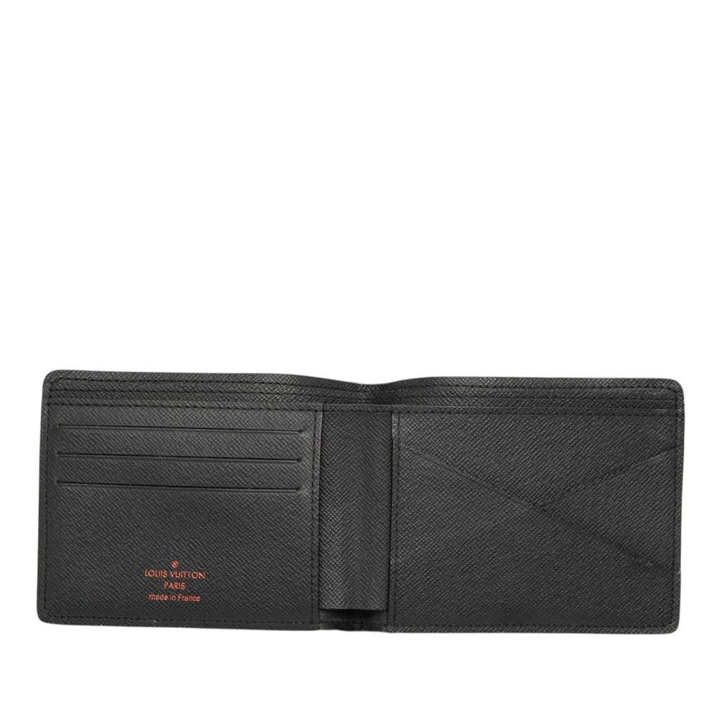 Louis Vuitton Monogram Ink Upside Down Apollo Multiple Wallet Black Very good condition - Model View