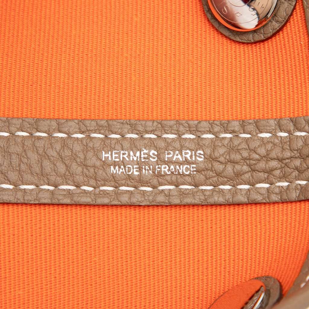 Hermès Toile and Negonda Garden Party 30 Orange Very good condition - Box View