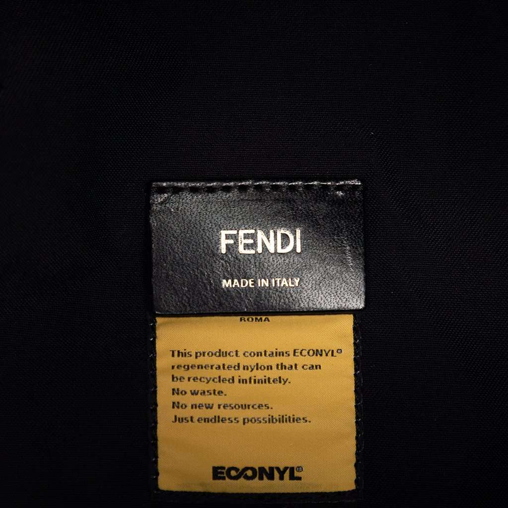 Fendi Noel Fielding Leather and Nylon Graffiti Belt Bag Black Leather Very good condition - Box View