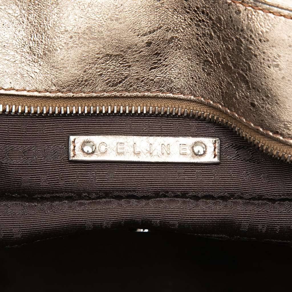 Celine Metallic Calfskin Bittersweet Hobo Gold Leather Very good - Box View
