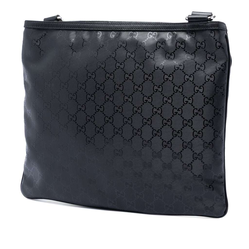 Gucci Fiat 500 Medium GG Imprime Web Messenger Bag Black Very good - Back View