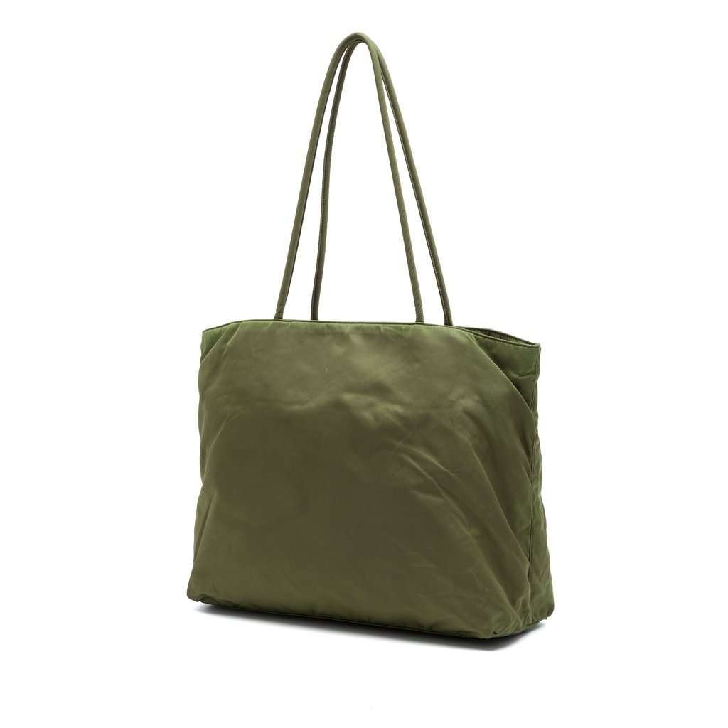 Prada Tessuto Tote Green Very good - Back View