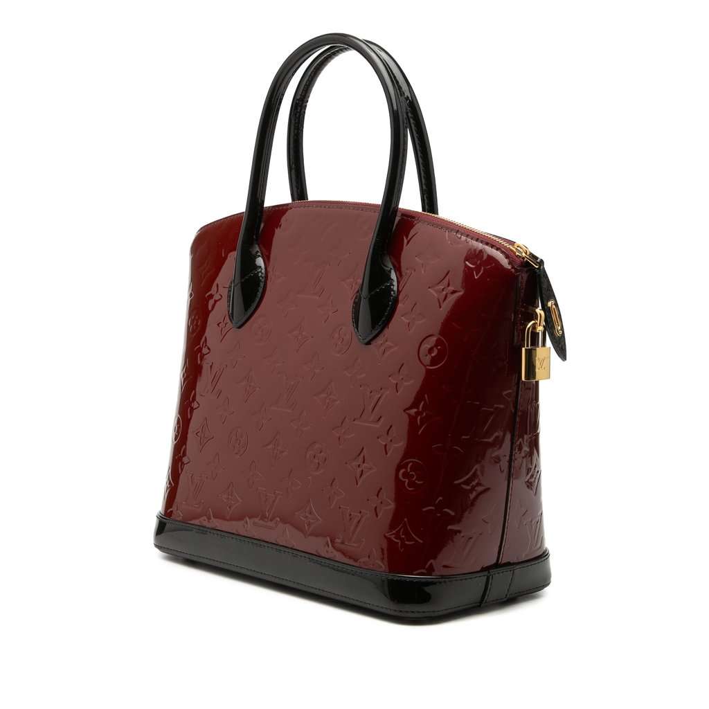 Louis Vuitton Monogram Vernis Lockit PM Red Leather Very good condition - Back View
