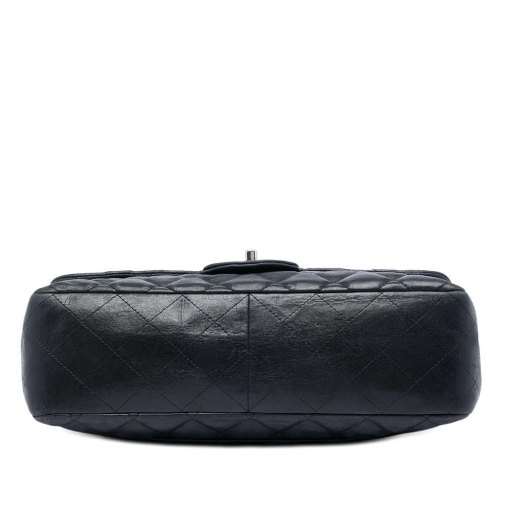 Chanel Jumbo Classic Lambskin Single Flap Black Leather Very good condition - Inside View