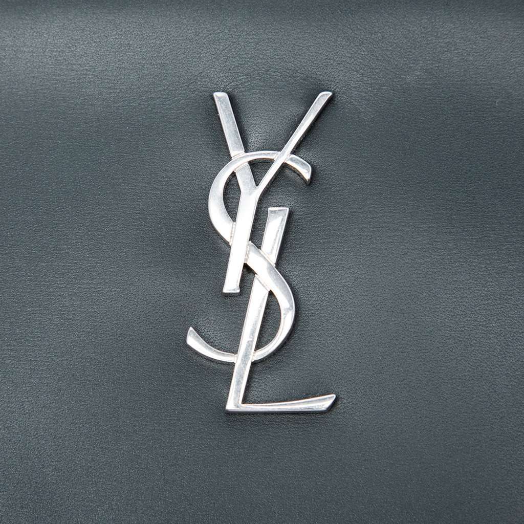 Saint Laurent Leather Monogram Ipad Case Blue Leather Very good - Box View