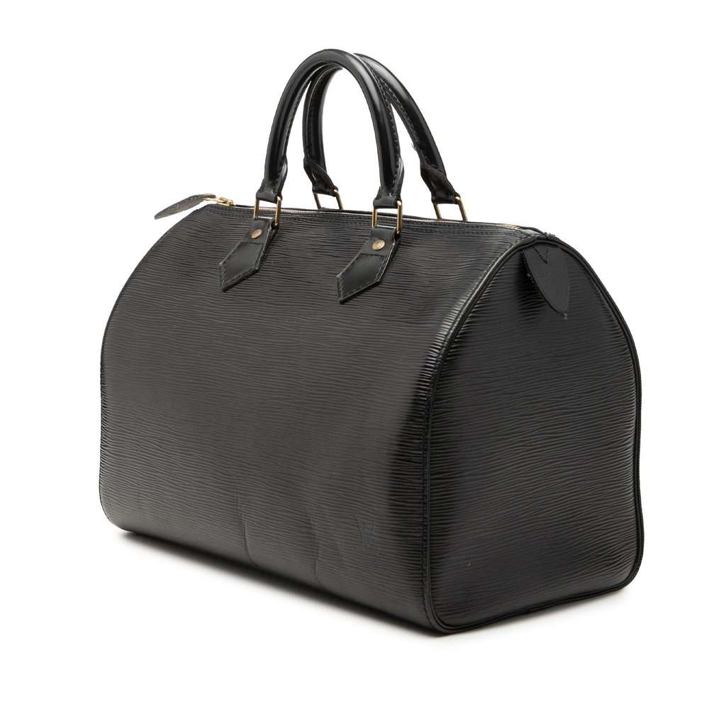 Louis Vuitton Epi Speedy 30 Black Leather Very good - Back View