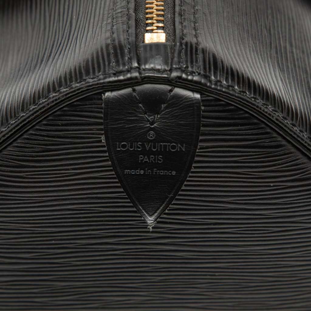 Louis Vuitton Epi Speedy 30 Black Leather Very good - Box View
