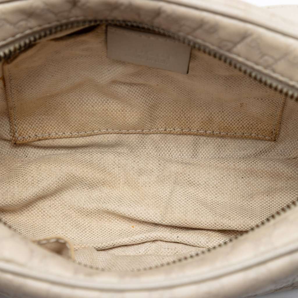 Gucci Microguccissima Sunshine Disco Camera Bag Silver Leather Very good condition - Model View