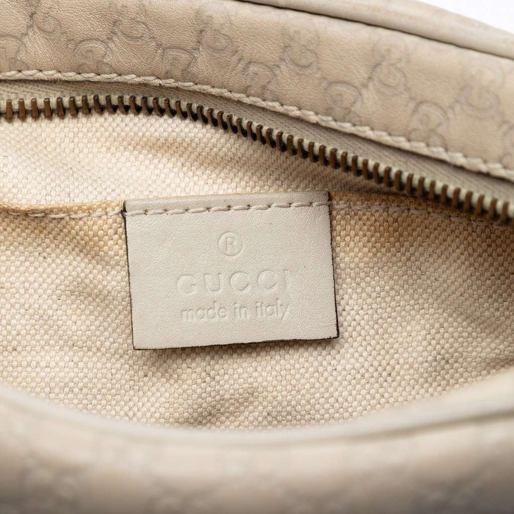 Gucci Microguccissima Sunshine Disco Camera Bag Silver Leather Very good condition - Box View