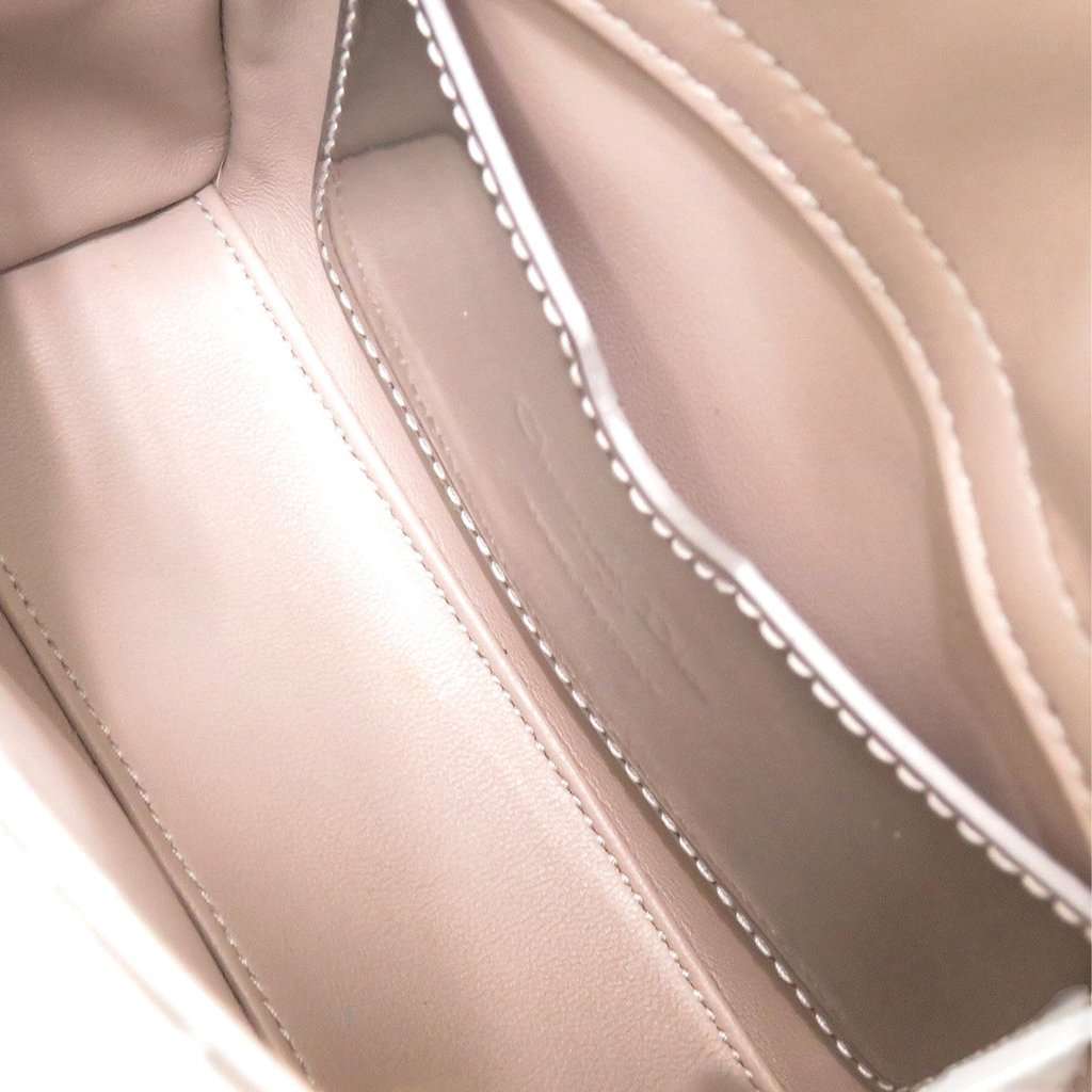 Dior Micro Metallic Patent Cannage Bear Lady Dior Silver Leather Very good condition - Box View