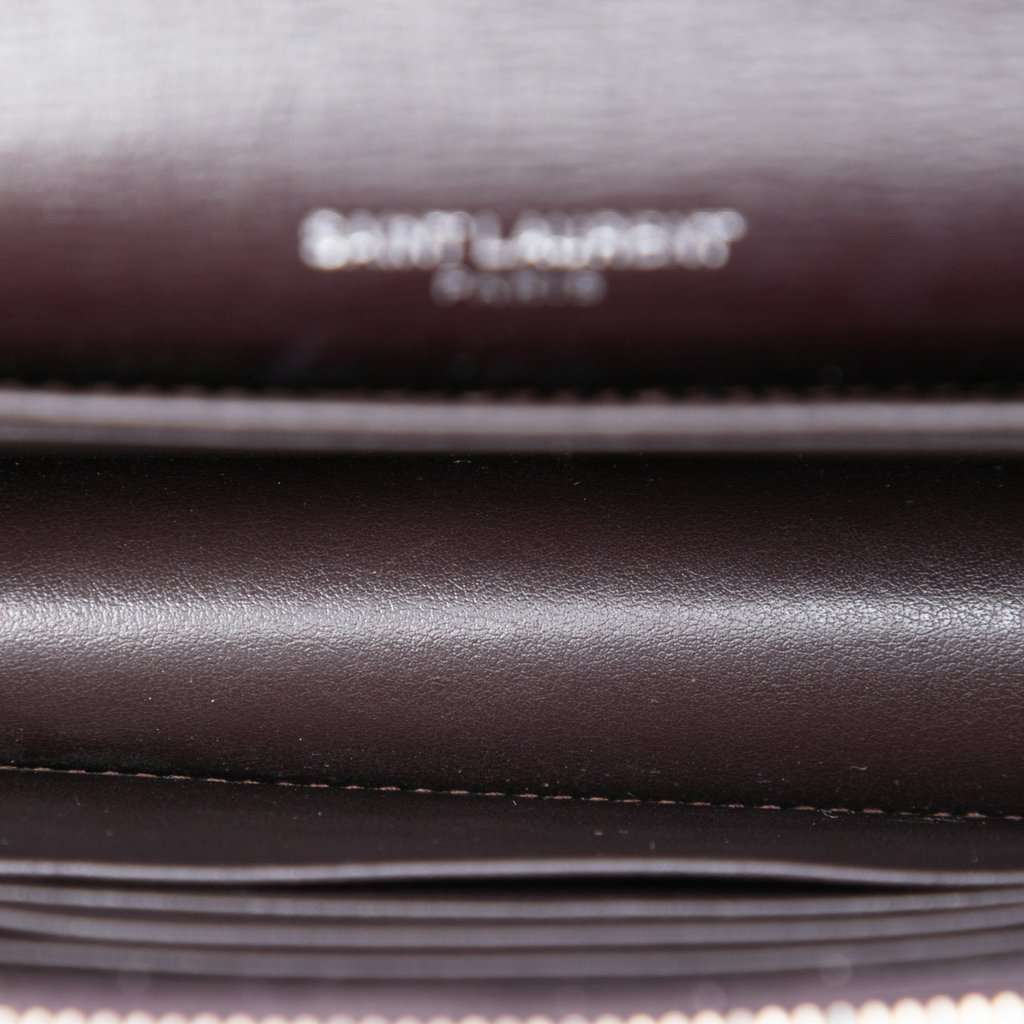 Saint Laurent Small Calfskin Monogram Sunset Crossbody Brown Leather Very good condition - Model View