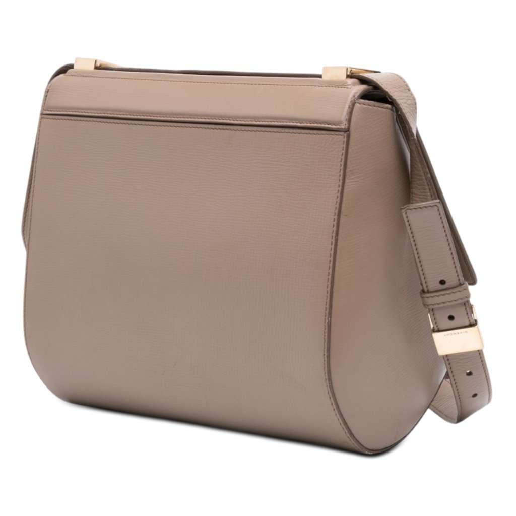 Givenchy Medium Grained Calfskin Pandora Box Crossbody Brown Leather Very good - Back View