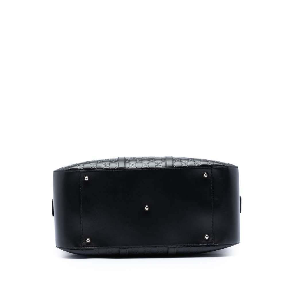 Gucci Guccissima Duffle Bag Black Leather Very good condition - Inside View