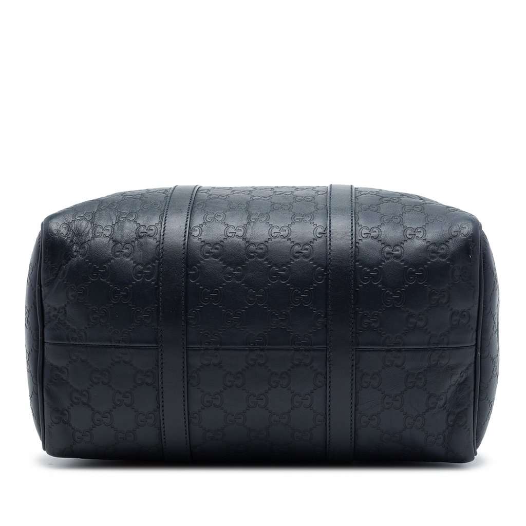 Gucci Medium Guccissima Joy Boston Bag Blue Leather Very good - Inside View