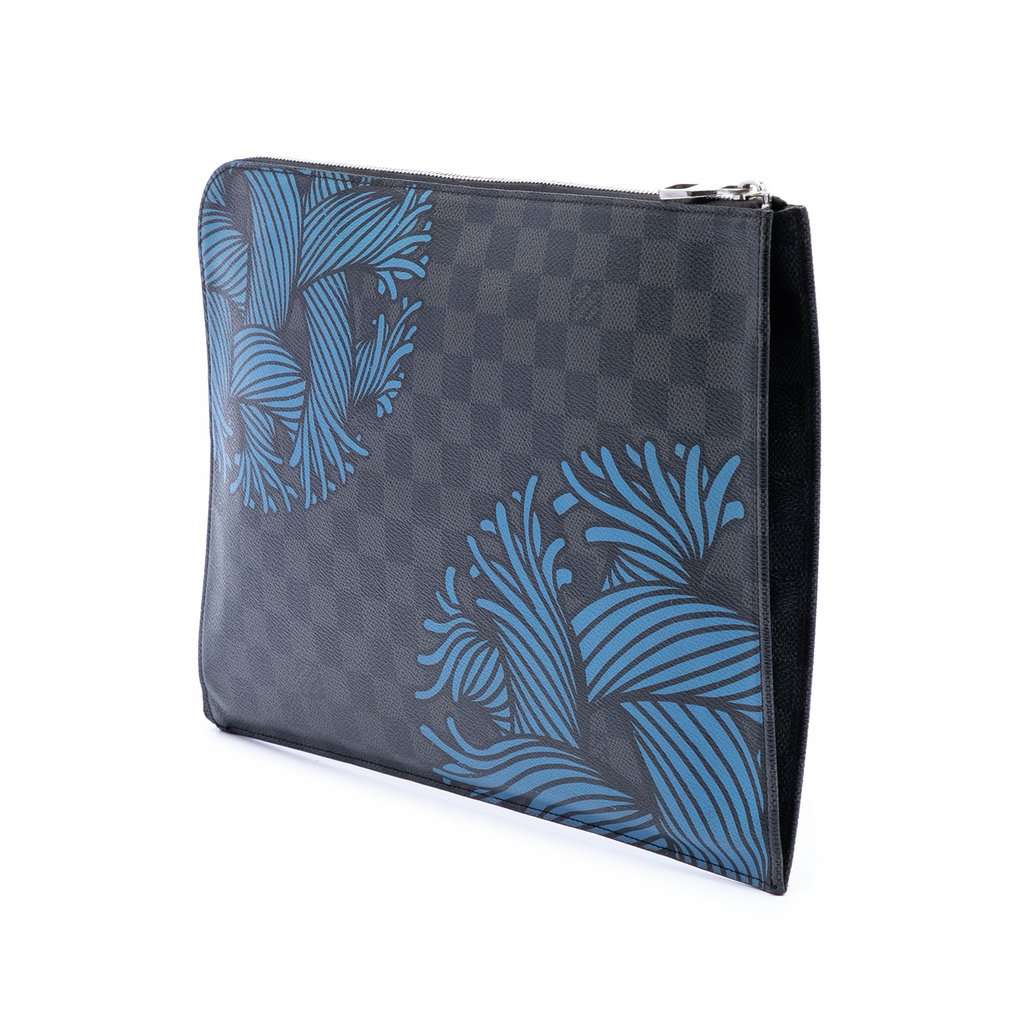 Louis Vuitton Christopher Nemeth Damier Graphite Pochette Jour GM Black Very good condition - Back View