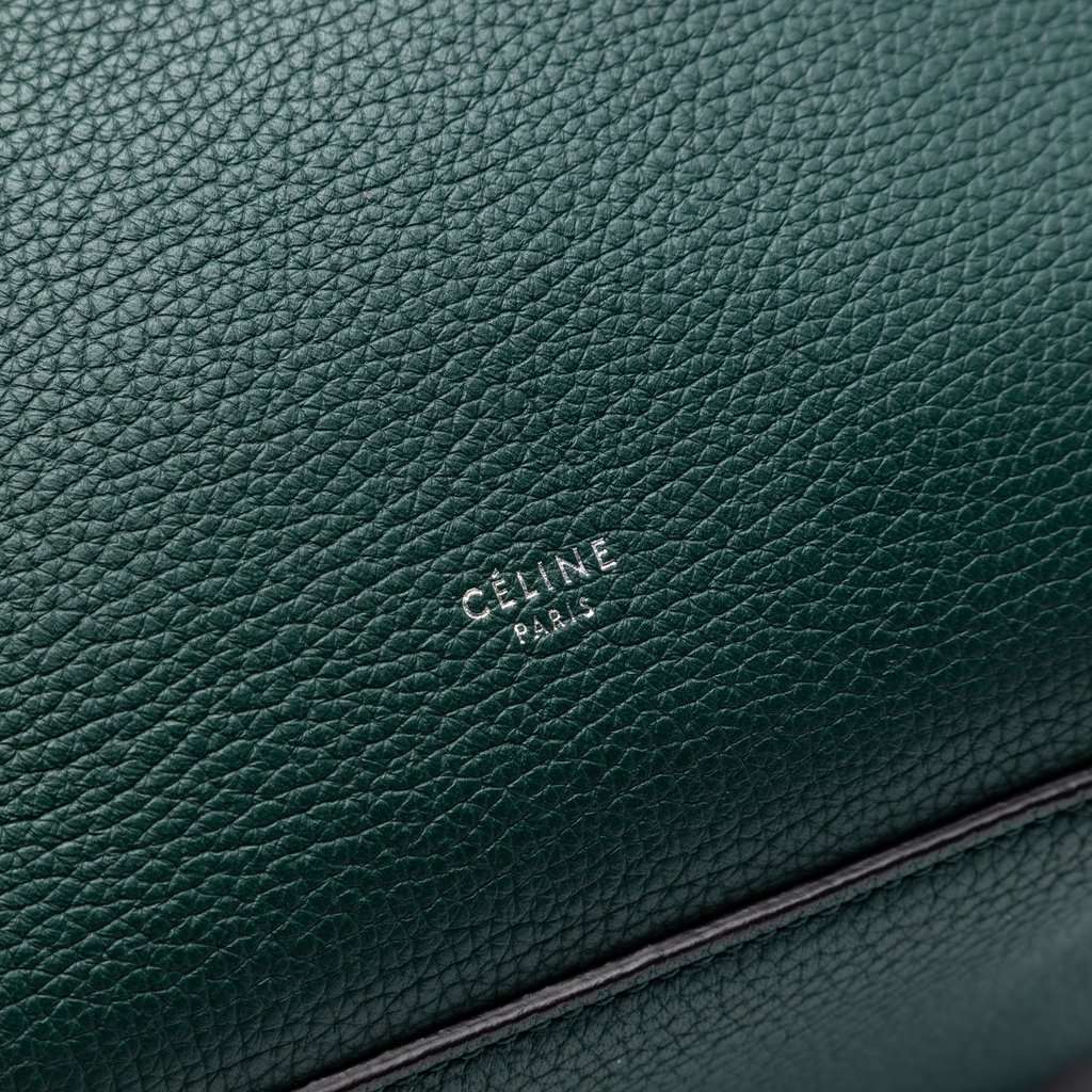 Celine Small Grained Calfskin Big Bag Green Leather Very good condition - Box View