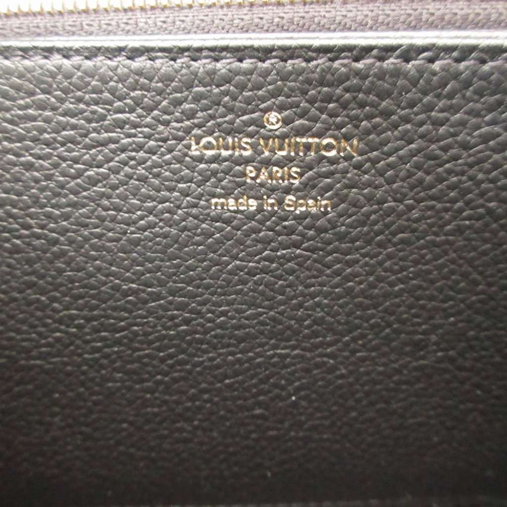 Louis Vuitton Monogram Empreinte Zippy Long Wallet Black Leather Very good - Model View
