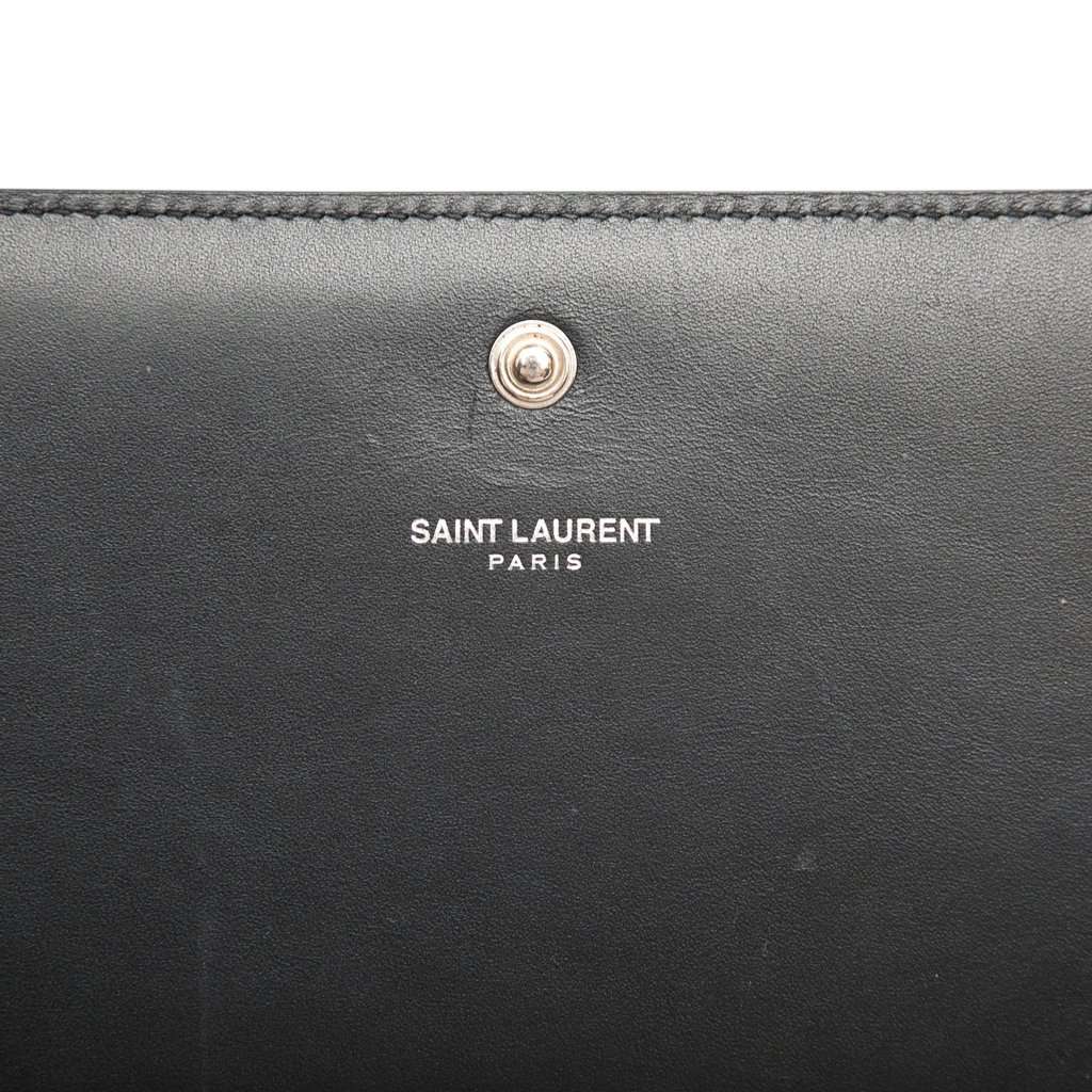 Saint Laurent Calfskin Star Applique Classic Monogram Kate Wallet on Chain Black Leather Very good - Box View