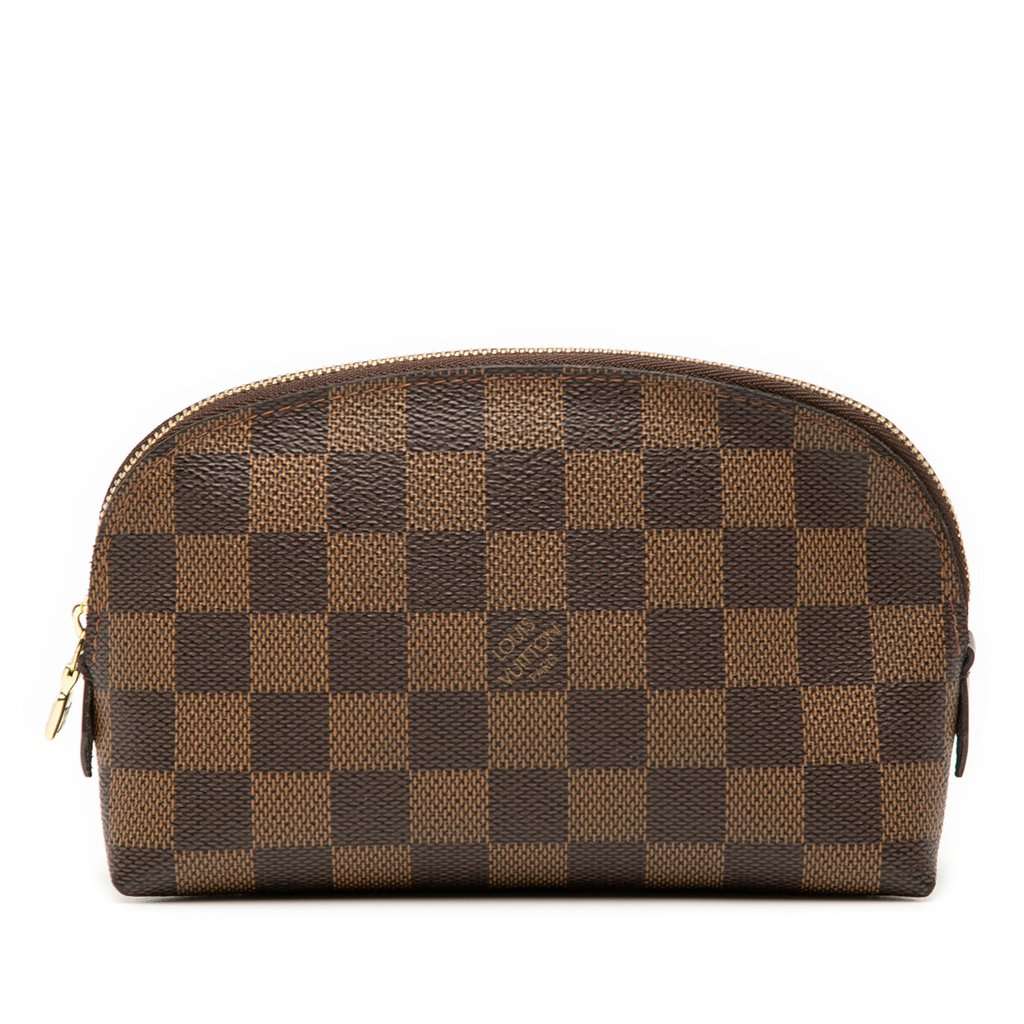 Louis Vuitton Damier Ebene Cosmetic Pouch Brown Very good condition - Front View