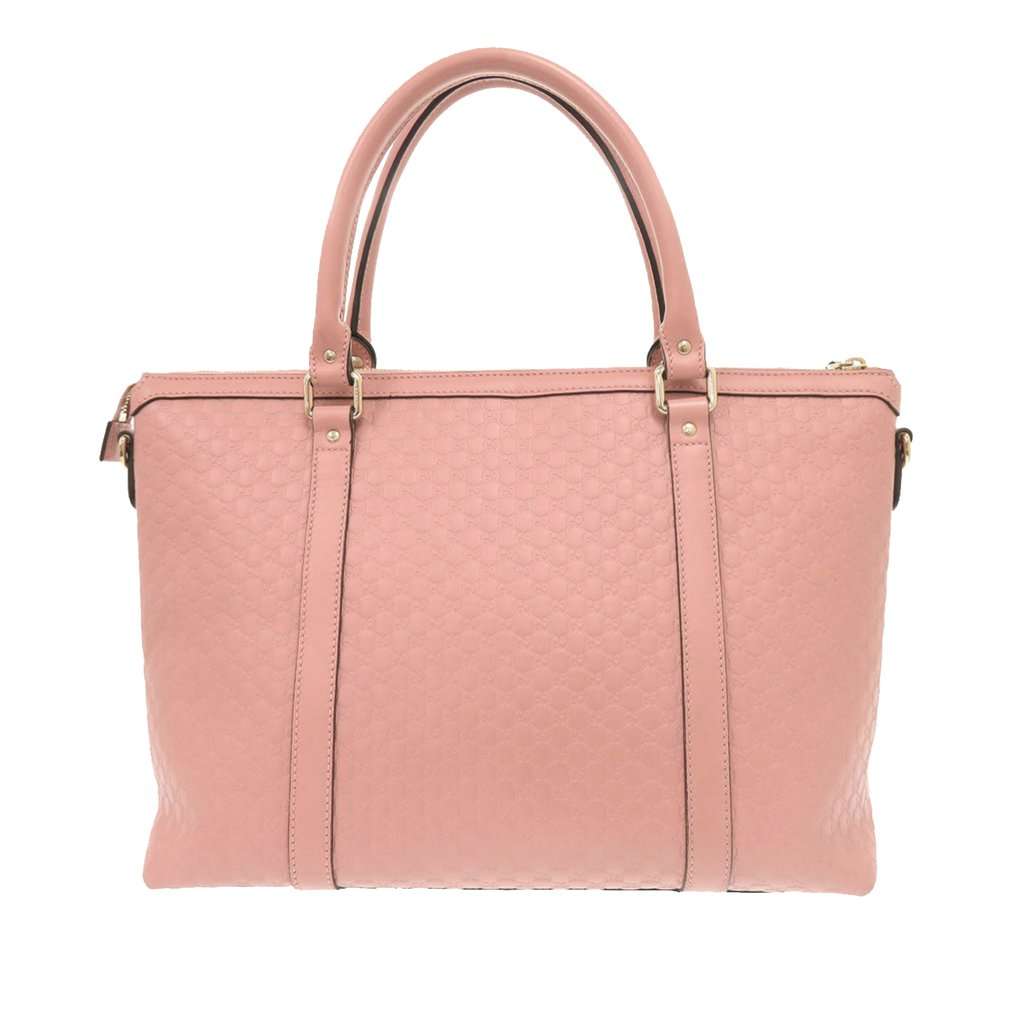 Gucci Medium Microguccissima Joy Satchel Pink Leather Very good - Back View