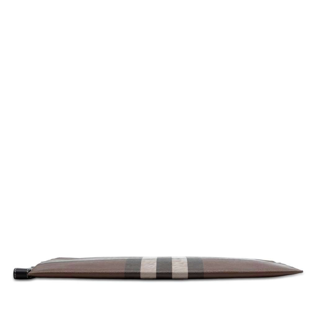 Burberry Check Coated Canvas Zip Pouch Brown Very good condition - Inside View