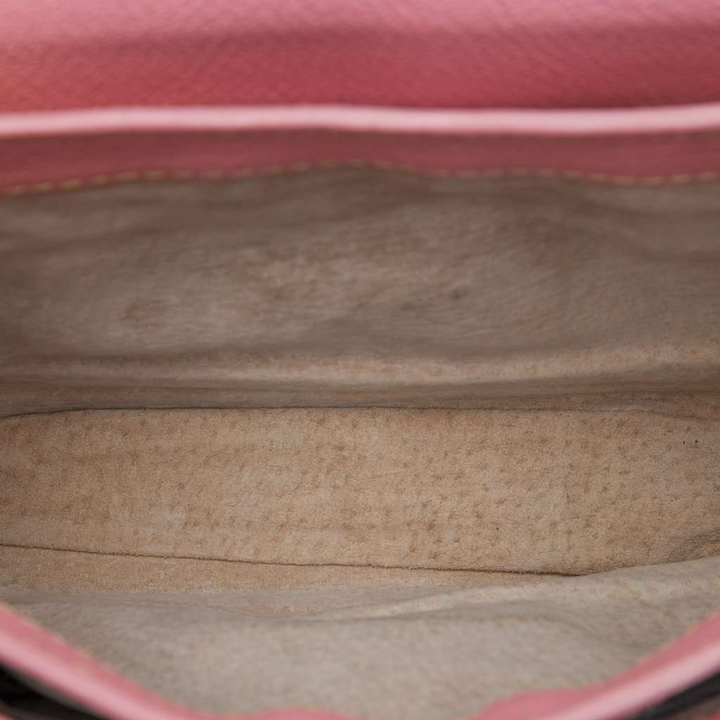 Miu Miu Goatskin Madras Crossbody Pink Leather Very good - Model View