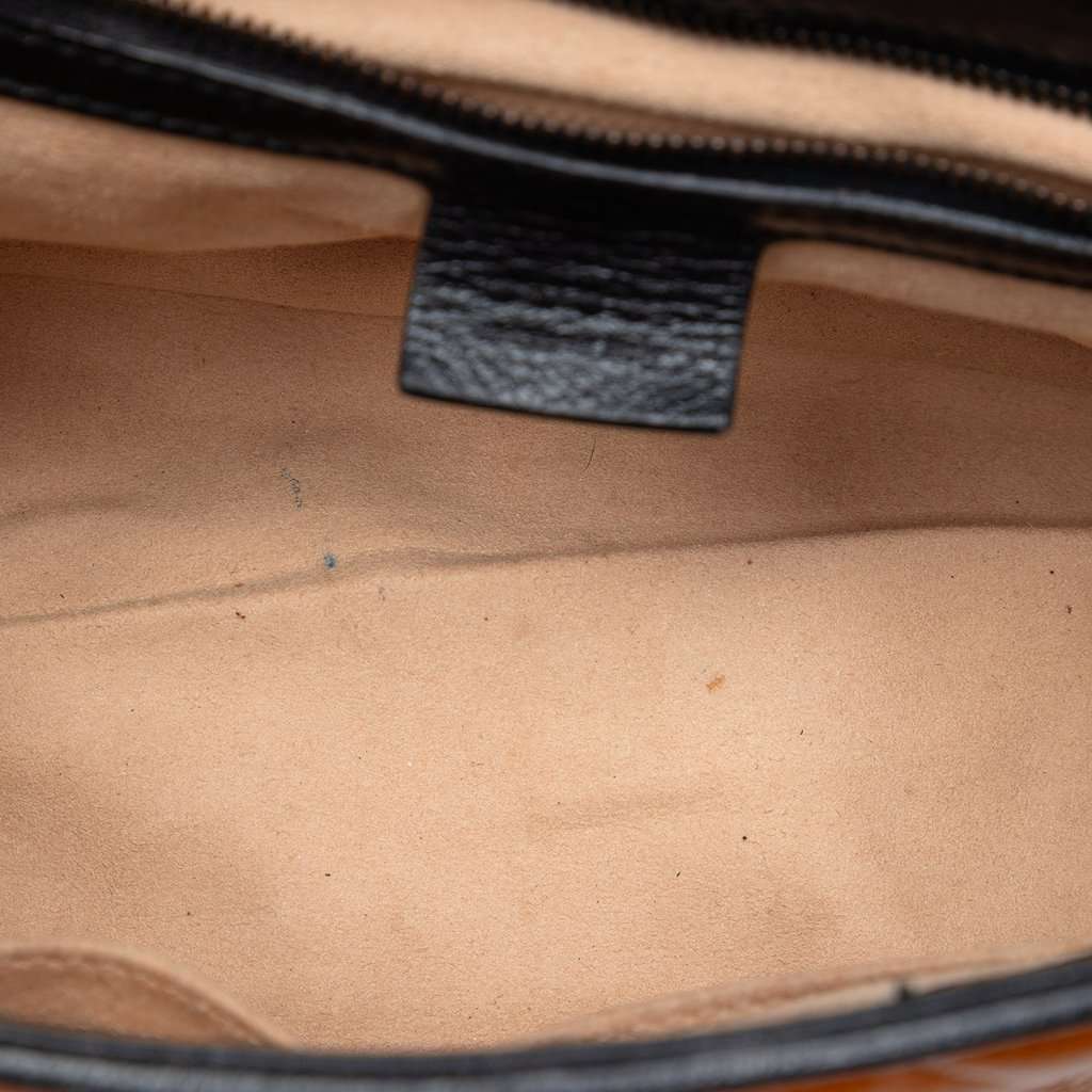 Gucci Small GG Marmont Matelasse Leather Torchon Top Handle Bag Brown Leather Very good condition - Model View