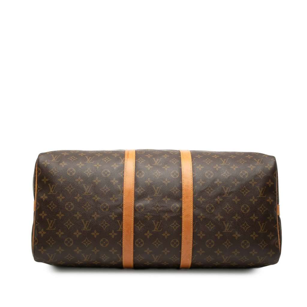 Louis Vuitton Monogram Keepall Bandouliere 55 Brown Very good - Inside View