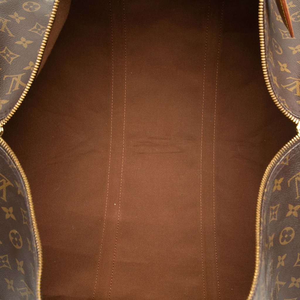 Louis Vuitton Monogram Keepall Bandouliere 55 Brown Very good - Model View