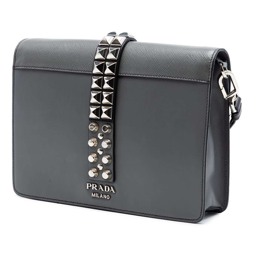 Prada City Calf and Saffiano Elektra Crossbody MultiColor Leather Very good condition - Back View
