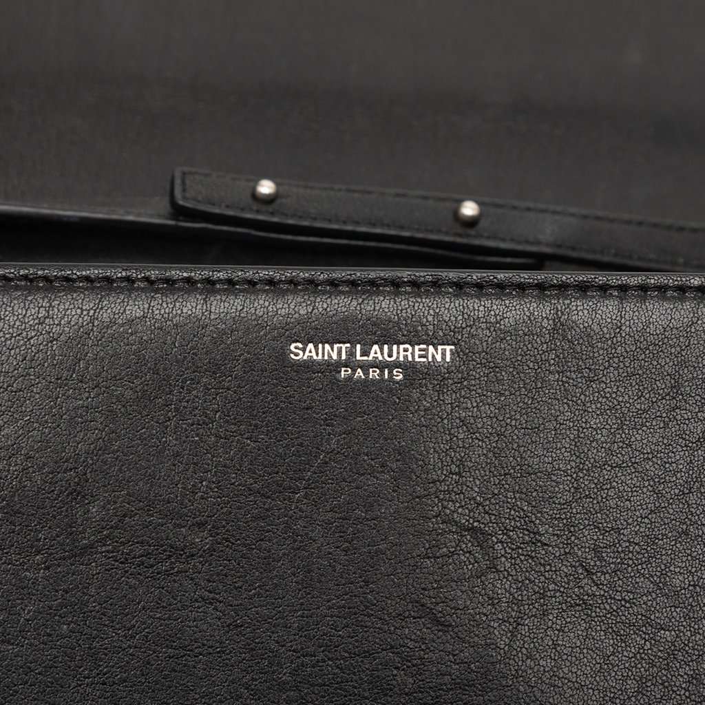 Saint Laurent Calfskin Star Studded Kate Wallet On Chain Black Leather Very good condition - Box View