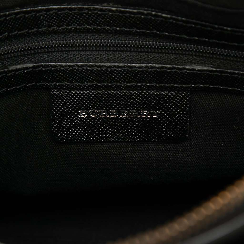 Burberry Nova Check Canvas Handbag Beige Very good - Box View