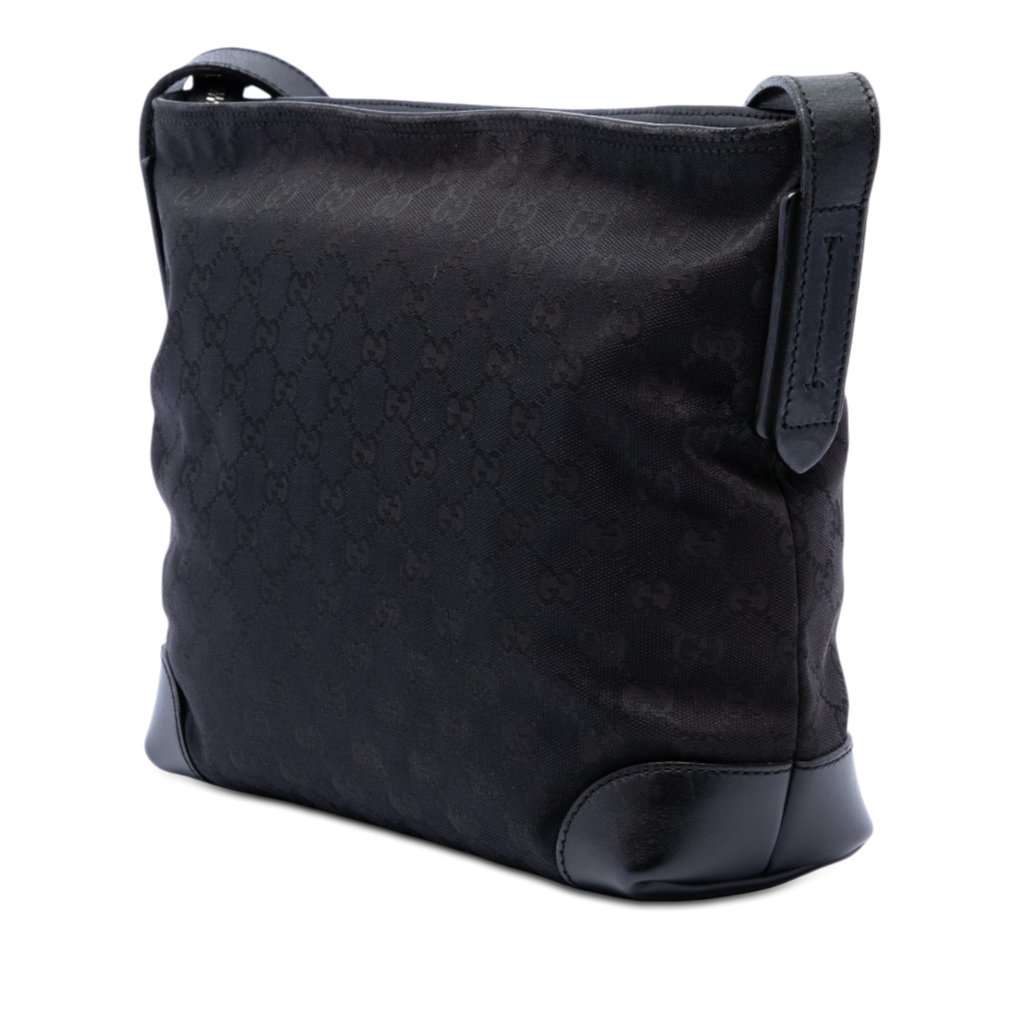 Gucci GG Canvas Web Crossbody Black Very good - Back View