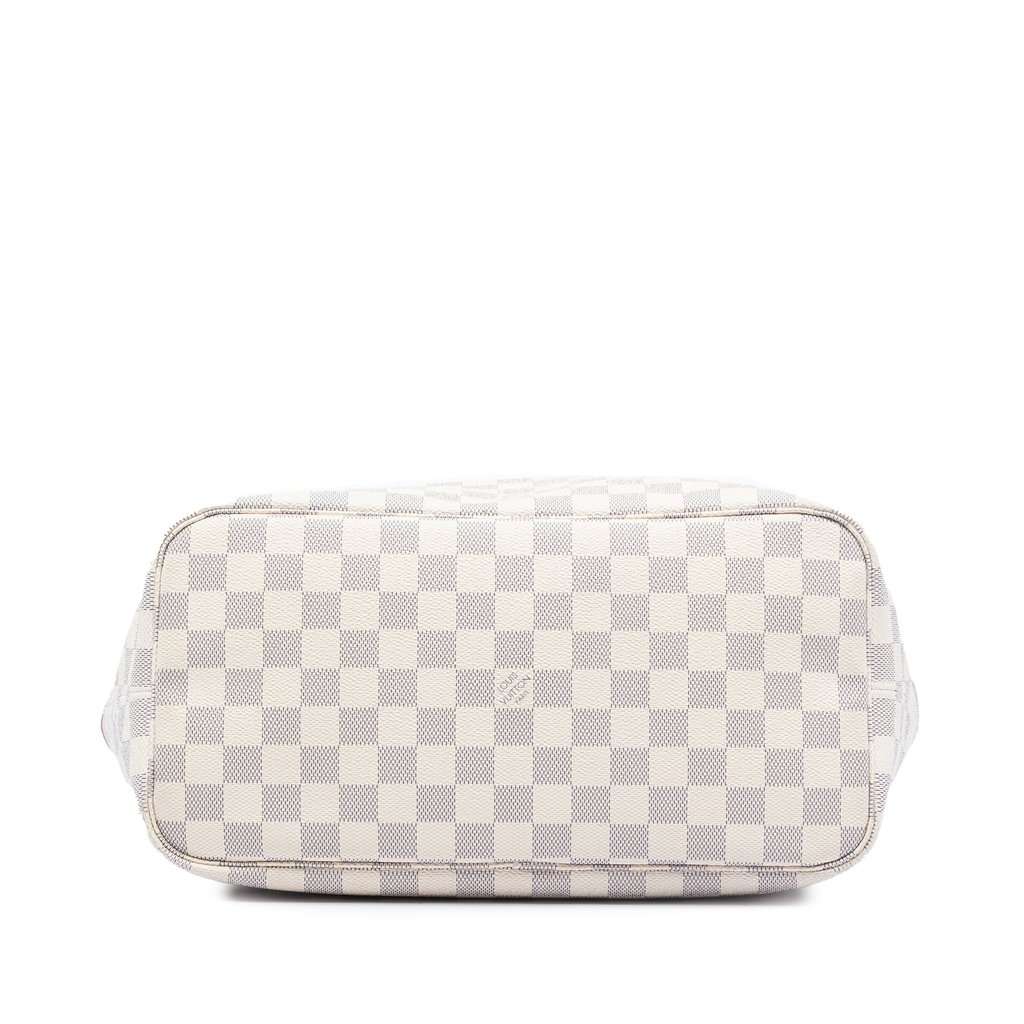 Louis Vuitton Damier Azur Neverfull MM White Very good - Inside View