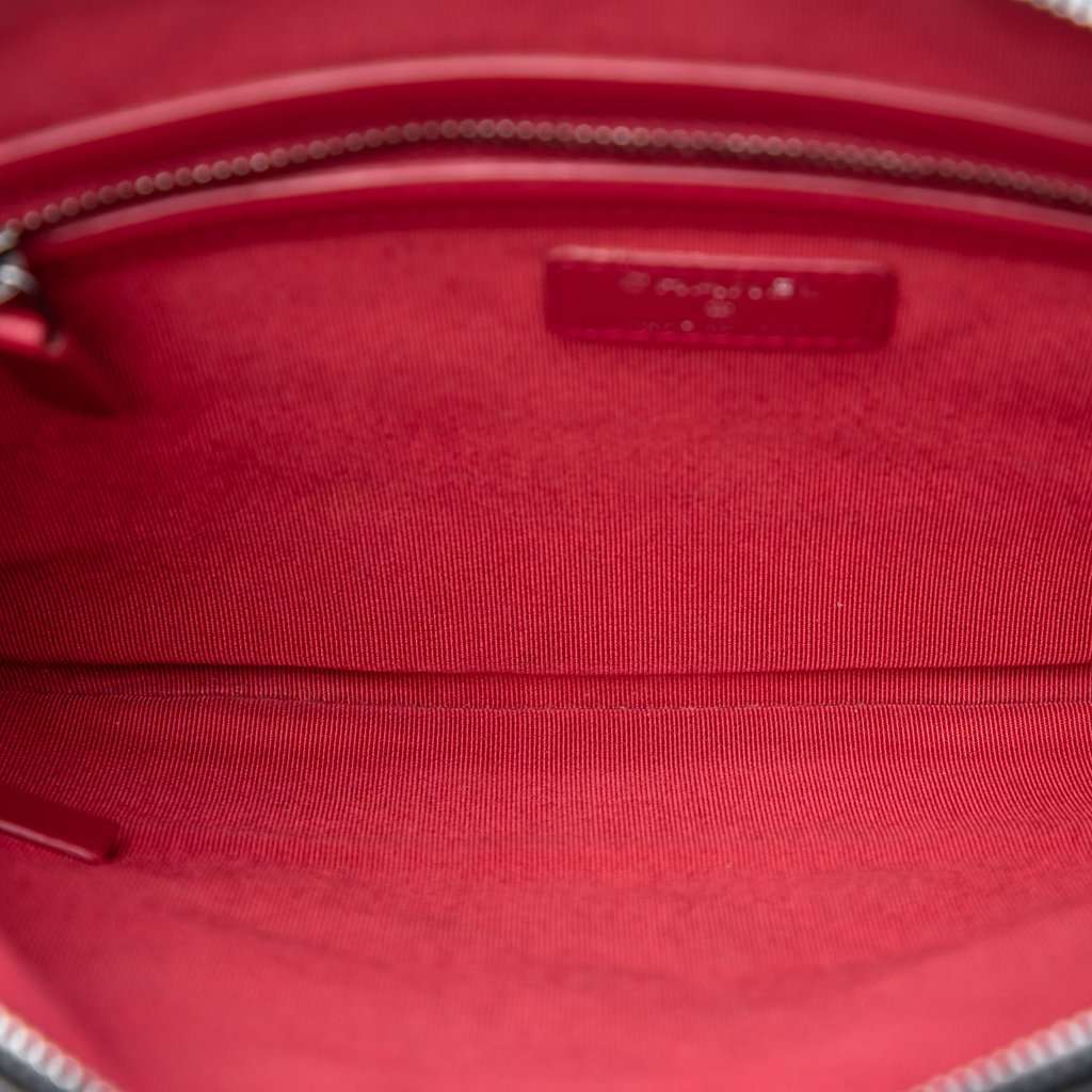 Chanel Medium Aged Calfskin Gabrielle O Case Clutch Brown Leather Very good condition - Model View