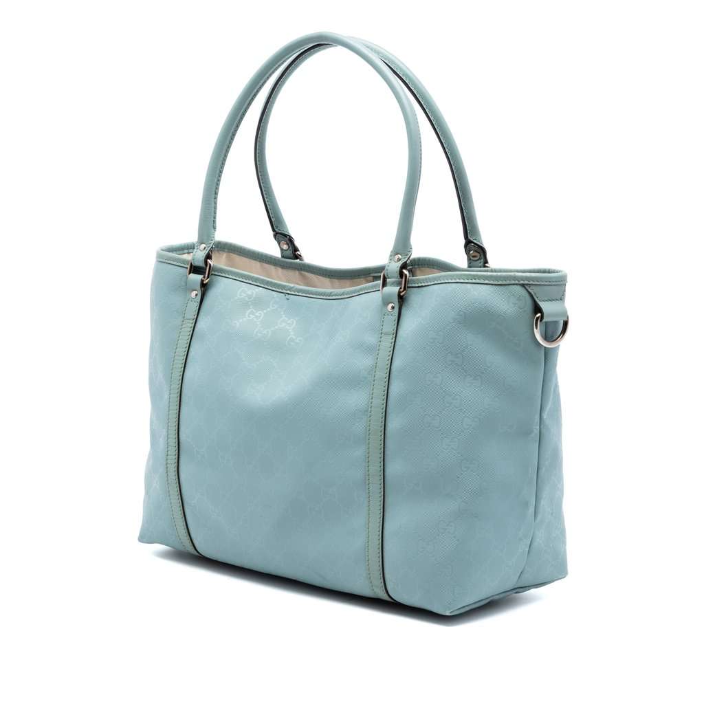 Gucci Medium GG Imprime Joy Tote Blue Very good condition - Back View