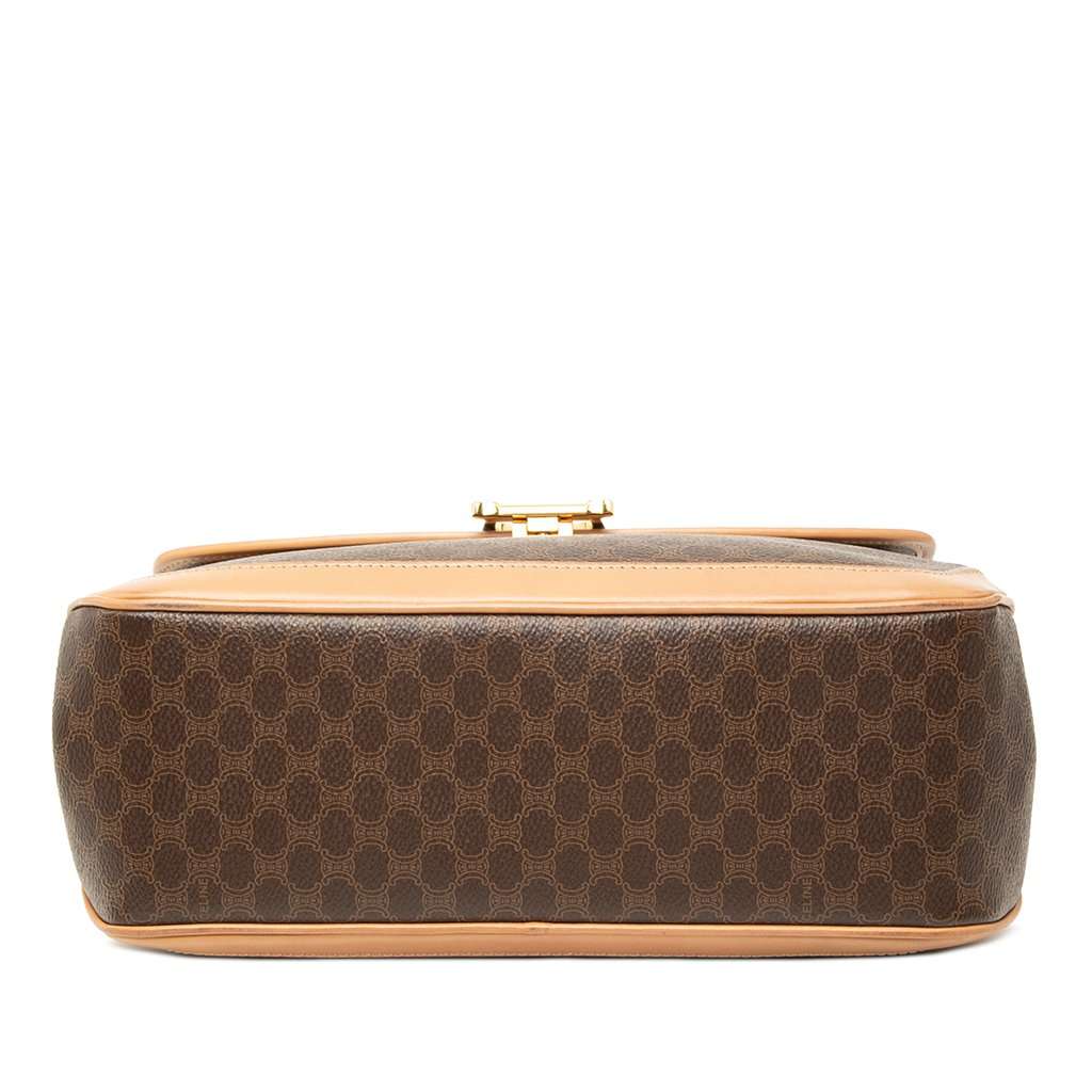 Celine Macadam Coated Canvas Top Handle Bag Brown Very good condition - Inside View