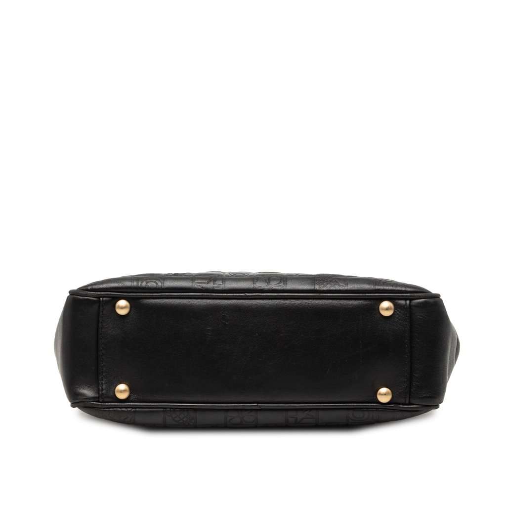 Chanel CC Embossed Lambskin Precious Symbols Tote Black Leather Very good - Inside View